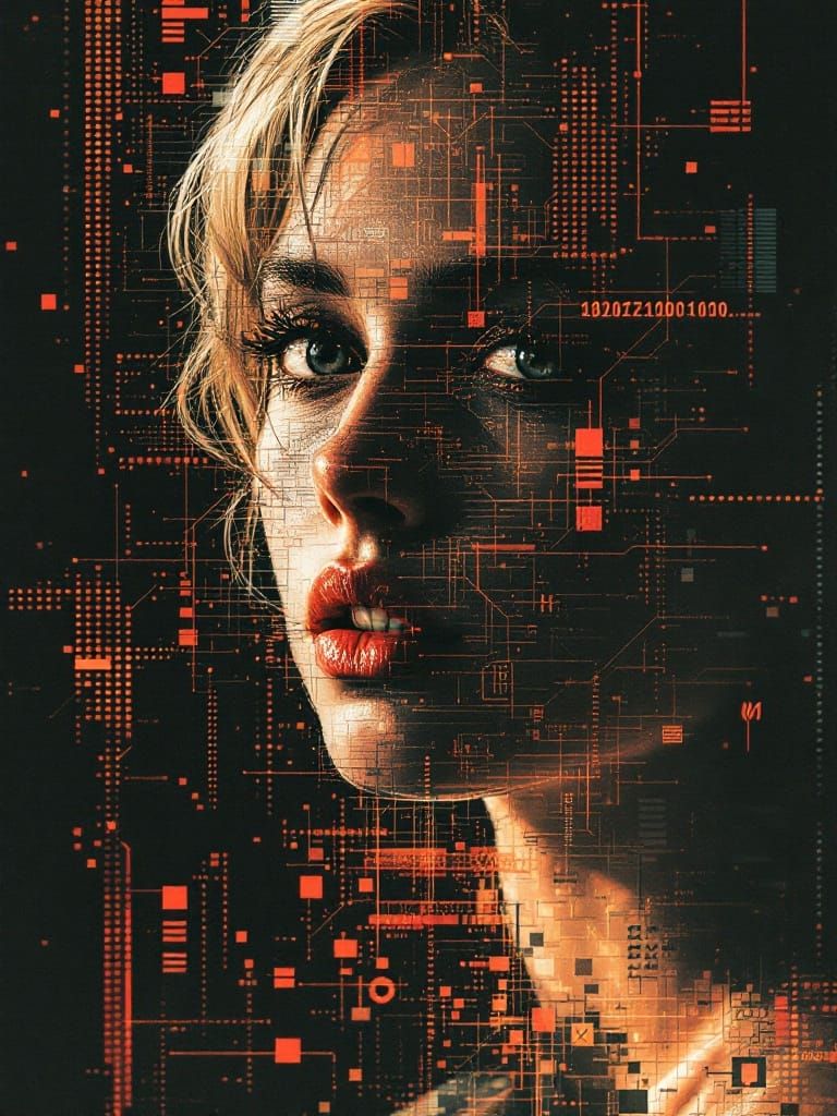 Glitch Fractal Fusion: Digital Artifacts and Reality