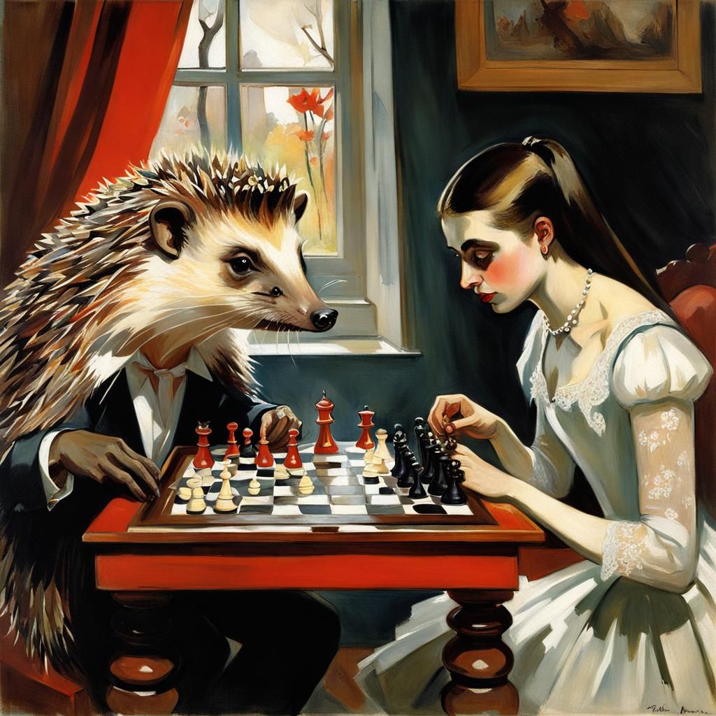 Hedgehog and Vampire Chess Game, Classical Style