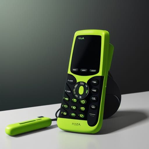 Vintage Nokia 3330 Green Phone in Cinematic Film Style
