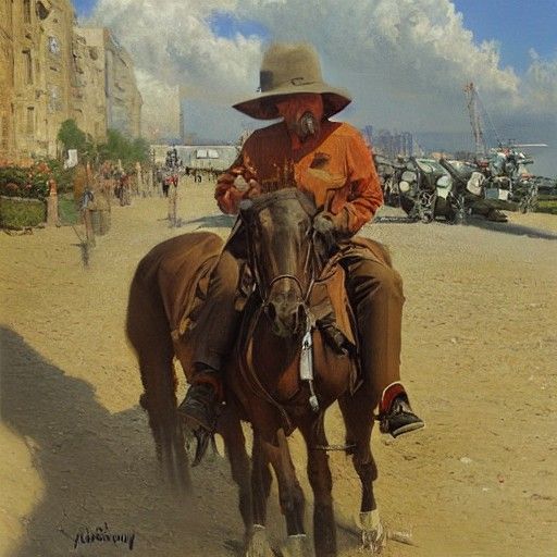 Oil Painting Landscape in Gurney Style