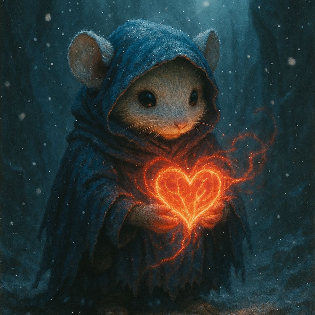 Cute Furry Street Merchant in a Stormy Cavern