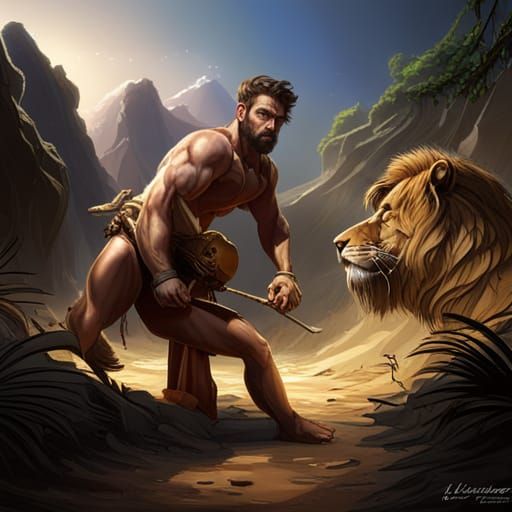 Heracles and the Nemean Lion