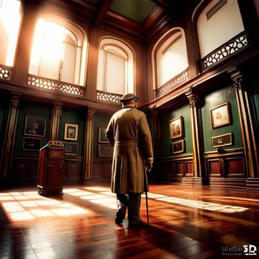 Film Director in 3D Game Cinematic Style