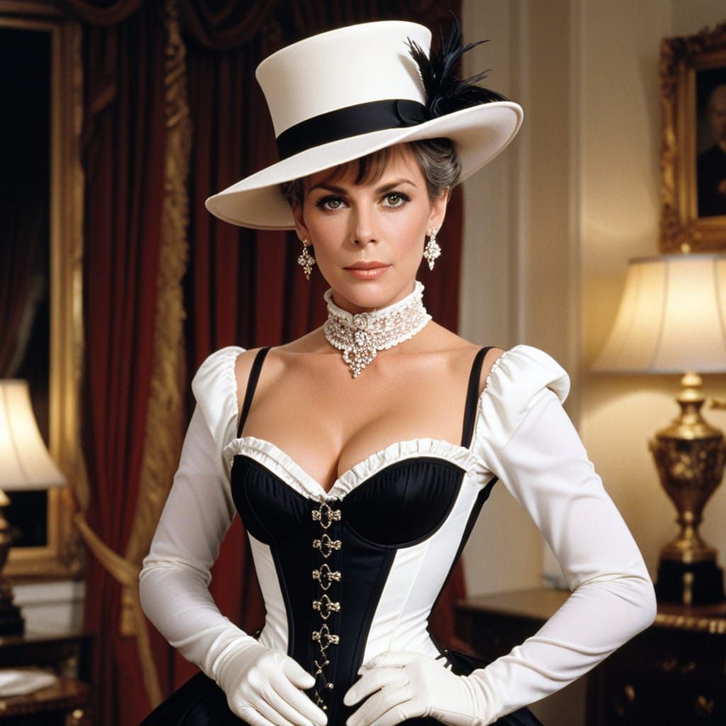 Jamie Lee Curtis in Elegant 1960s Corset Scene