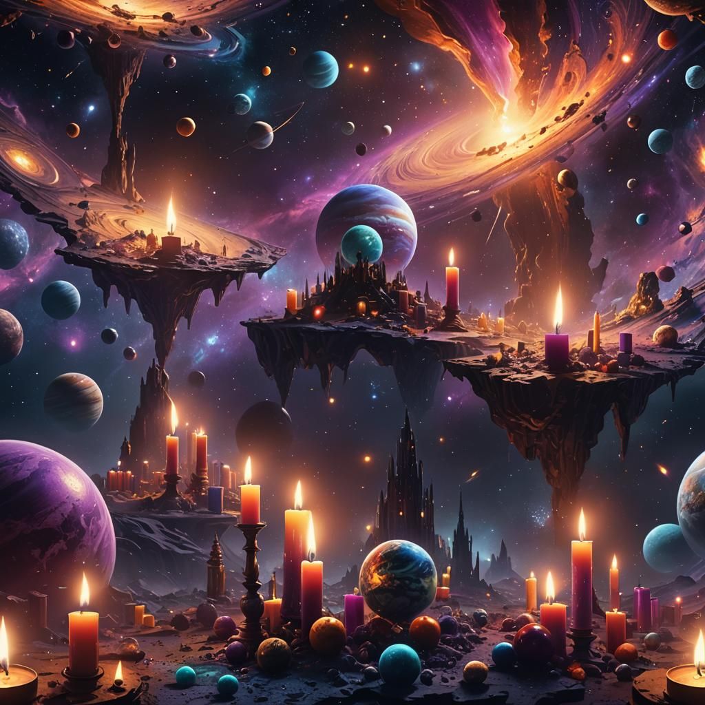 Cosmic Candles: A Cinematic Universe Scene