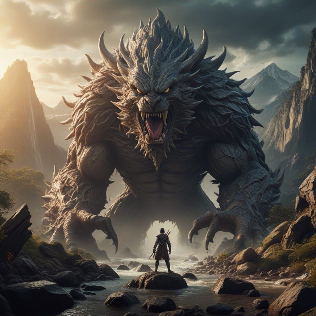 Goku and Vegeta Battle Monsters in 3D