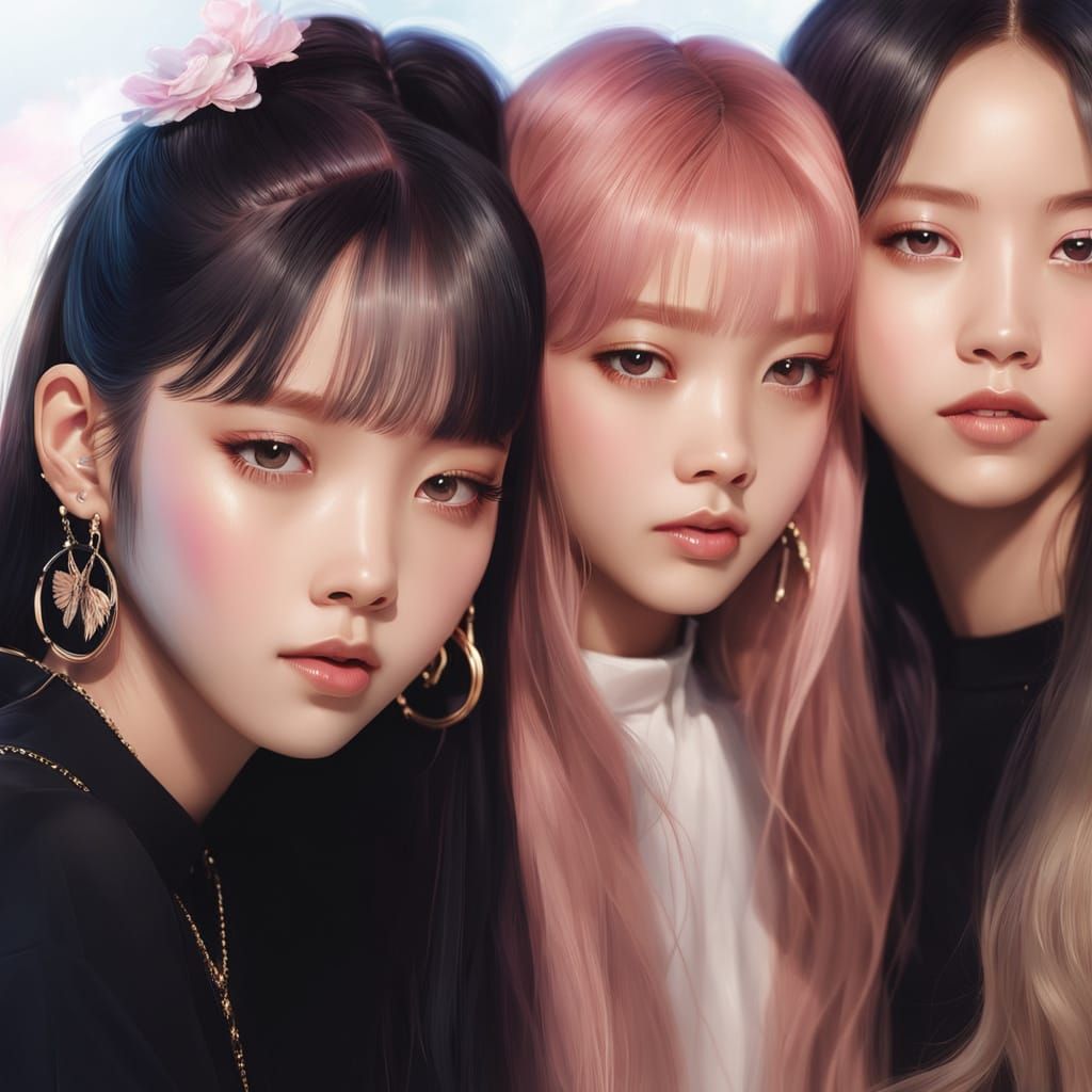 Blackpink Members Soar with Wings in Pastel Paradise
