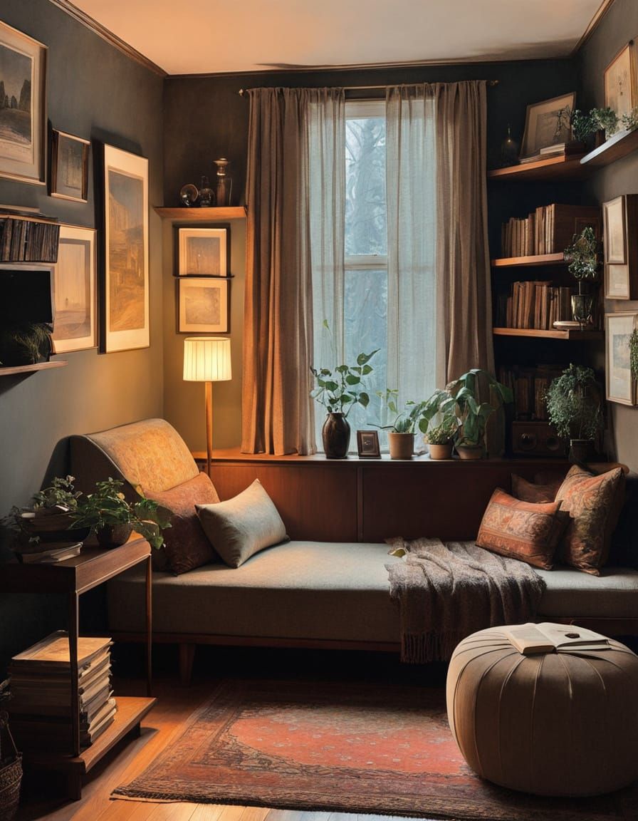 cozy reading nook