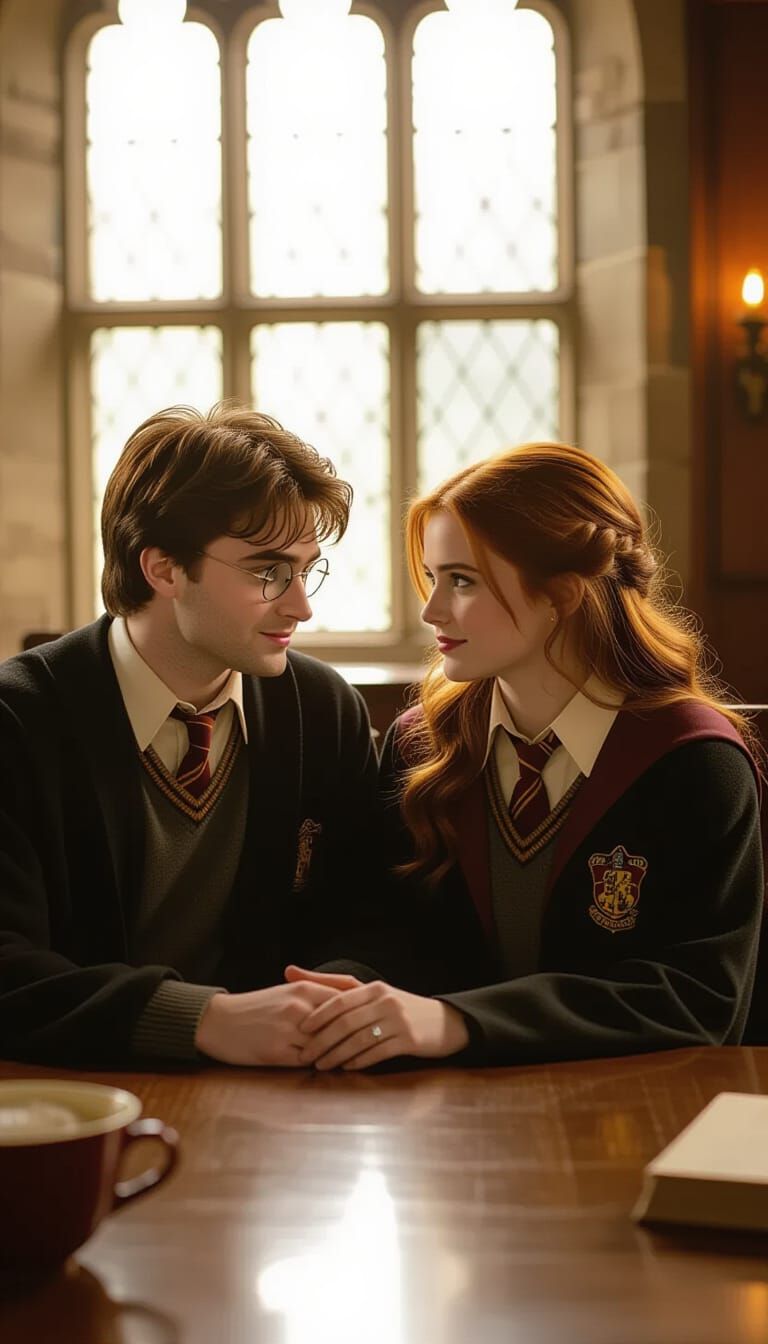 Warm Family Moment of Harry Potter and Ginny