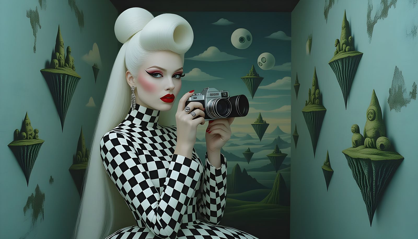 Surreal Figure Captures Dreamscape in HR Giger Style