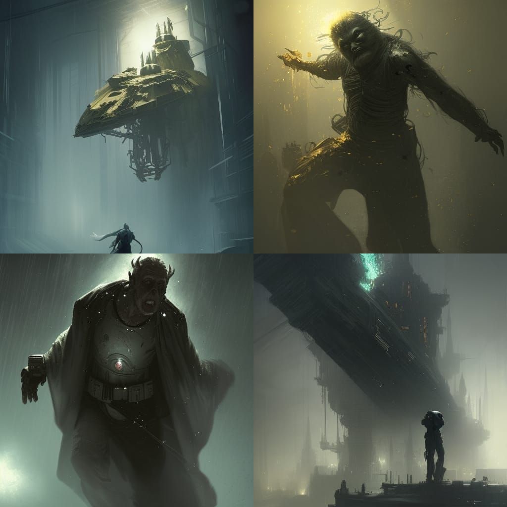 Ghostly Star Wars Figure in Digital Painting