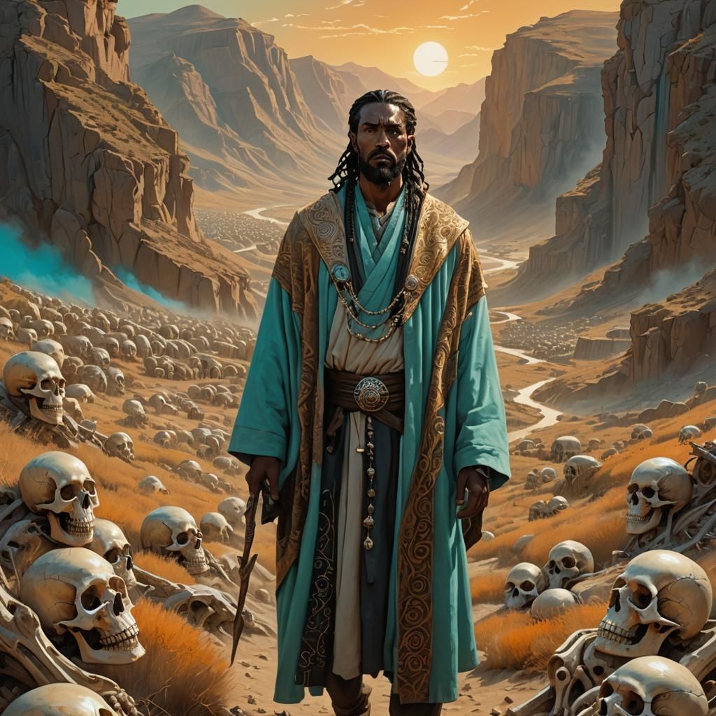 Ezekiel's Vision: A Middle Eastern Prophet in a Desolate Lan...