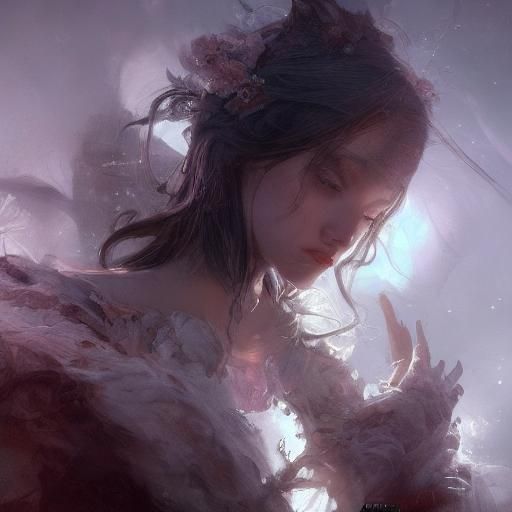 Renaissance Vampire Portrait in Detailed Lighting