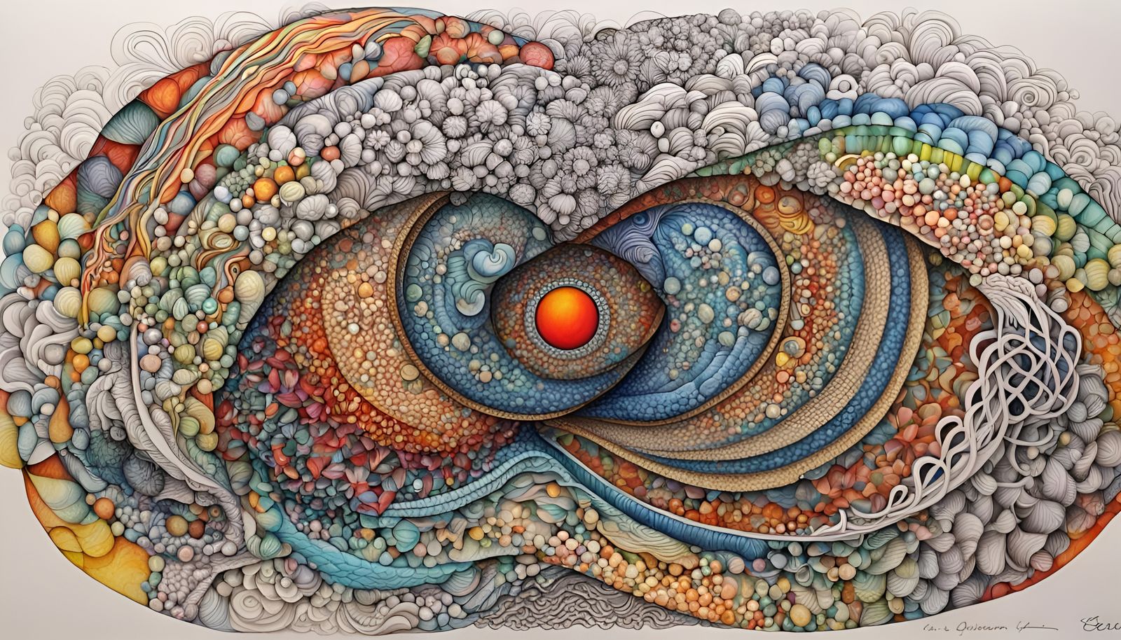 Abstract Quantum Zentangle of Unconditional Love