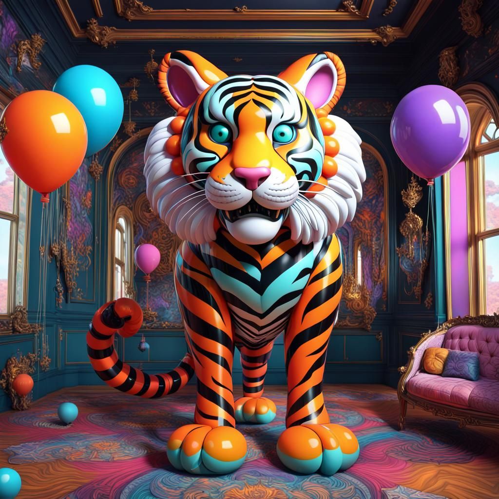 Balloon tiger
