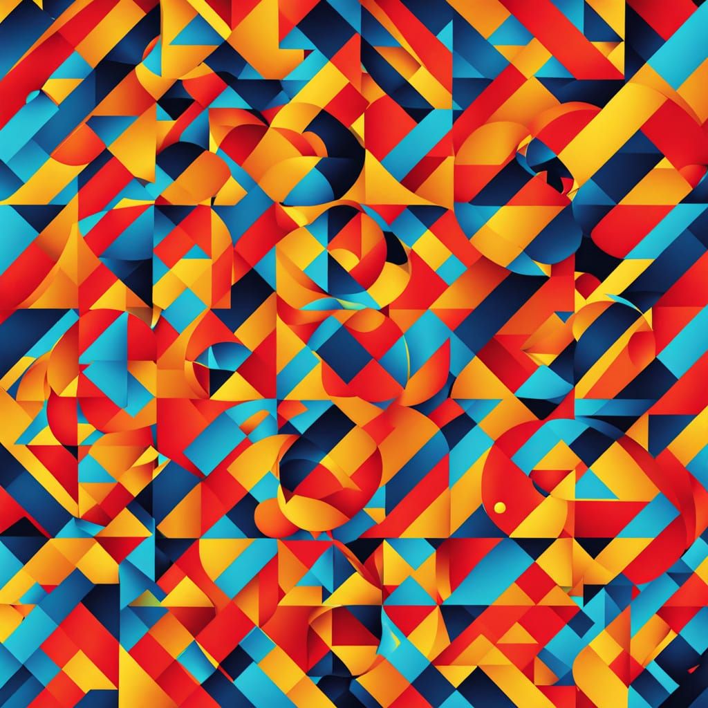 Vibrant Digital Art of Double Hot Dog Dance