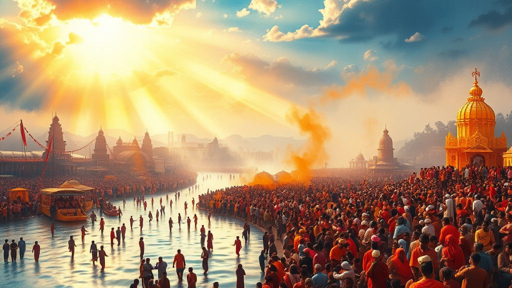 Kumbh Mela Festival: Divine Light on Sacred River