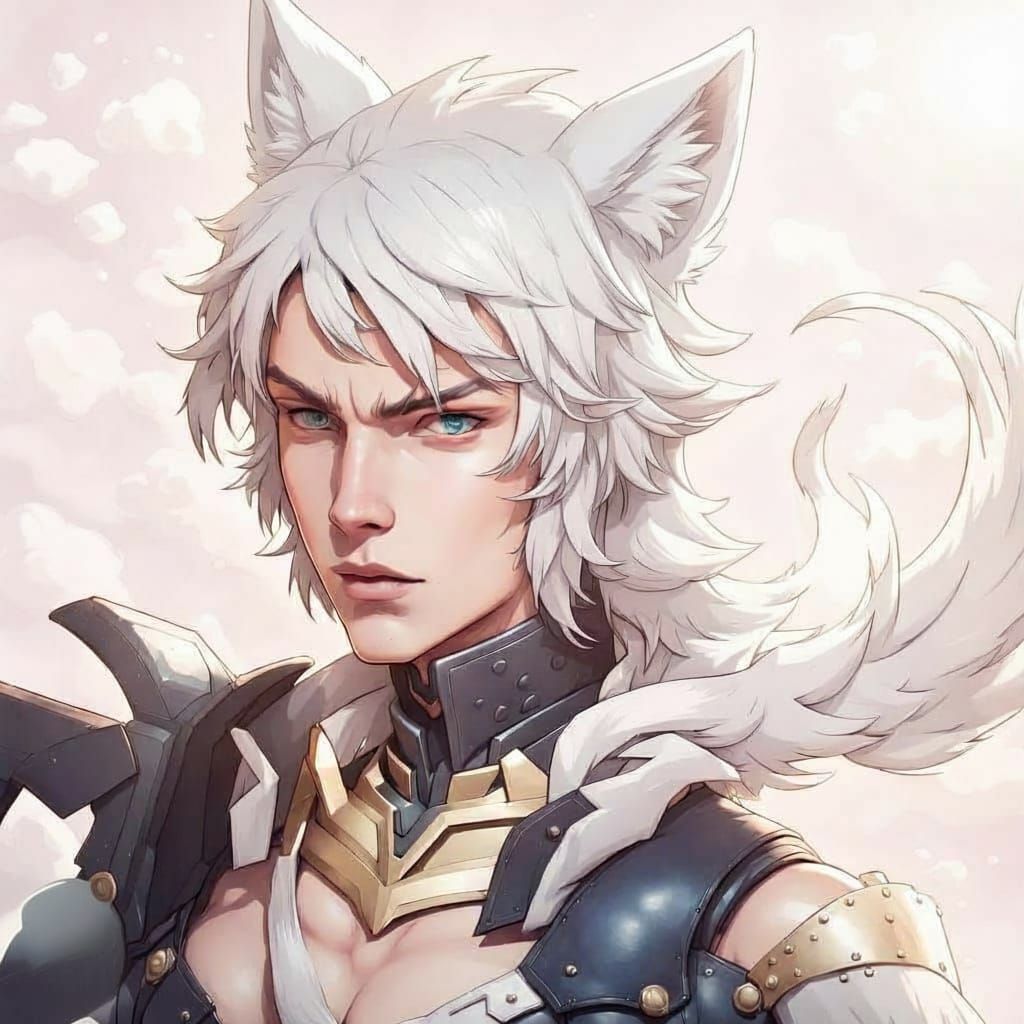 Fox-Eared Warrior in Leather Armor Portrait