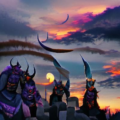 Dusk of the Immortals: An AI Interpretation