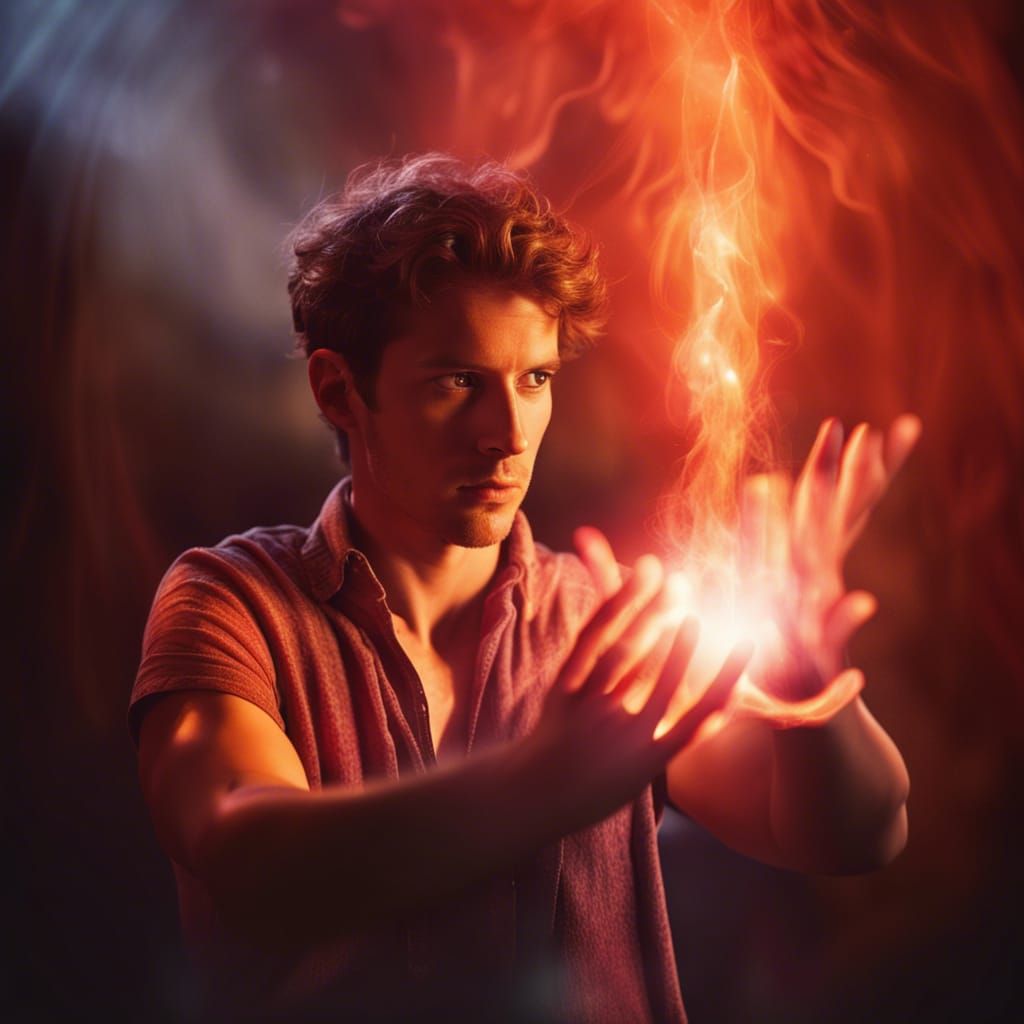 Psychic Wields Thermokinesis with Fiery Aura