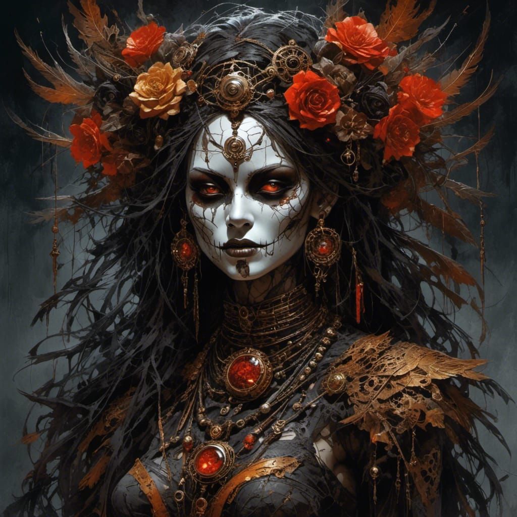 Ethereal Voodoo Ghost in Constellation Style