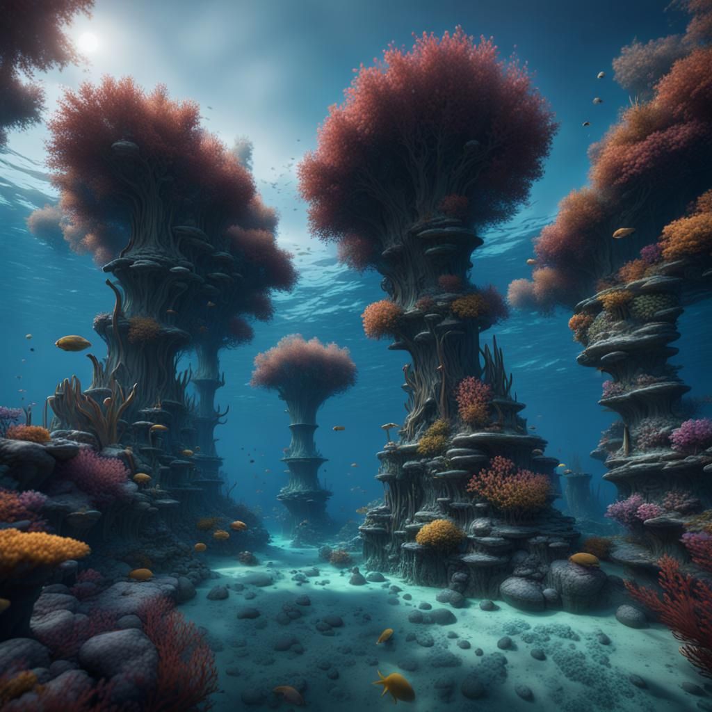Underwater New Caledonia: Photorealistic Matte Painting