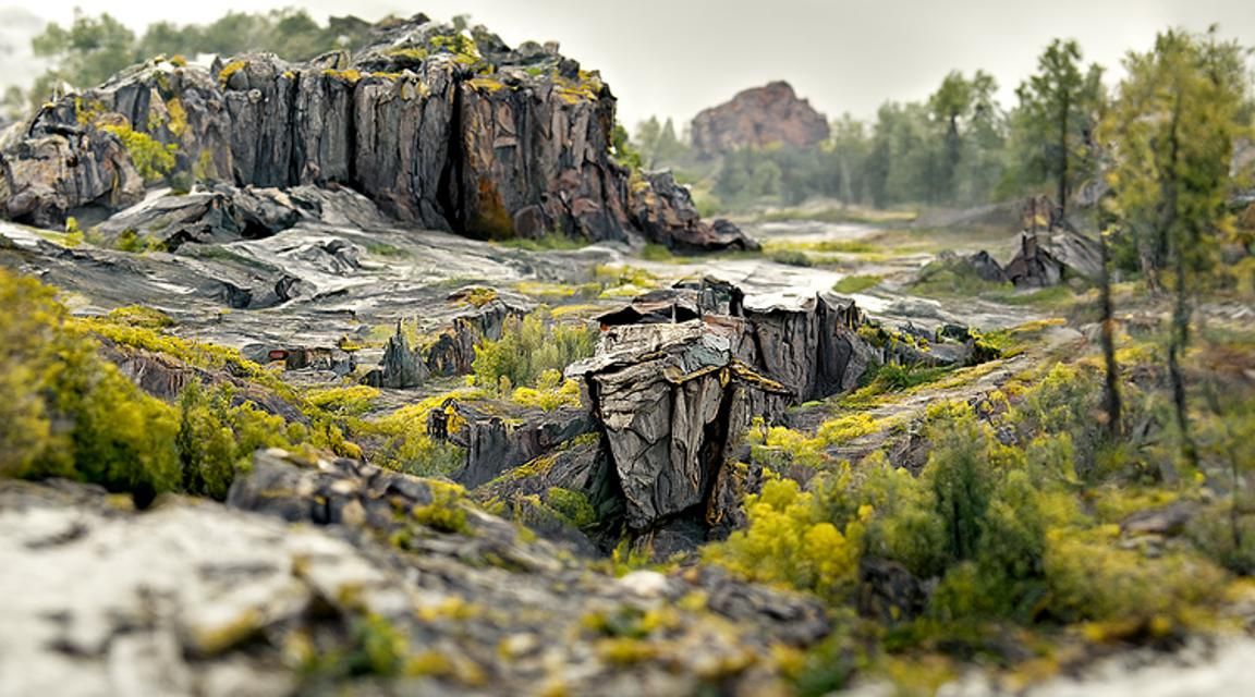 Striking Quarry Landscape Photography in High Resolution