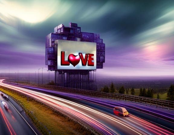 Heartfelt 'LOVE' Typography