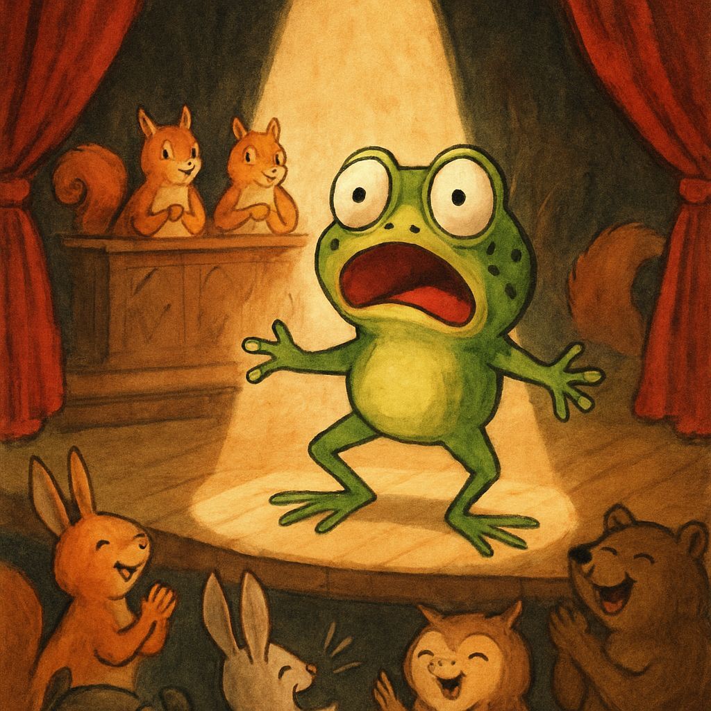 Rana sorprendida por su éxito