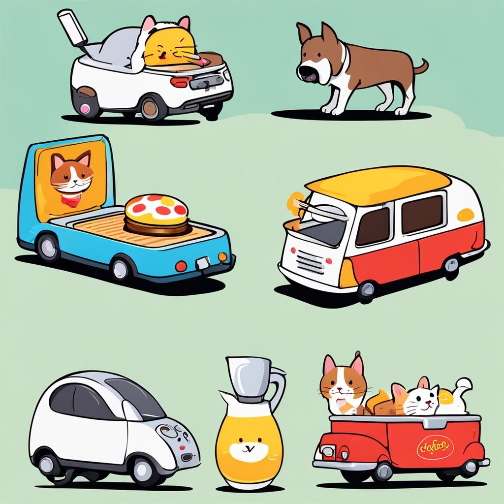 Whimsical AI Image of Random Objects