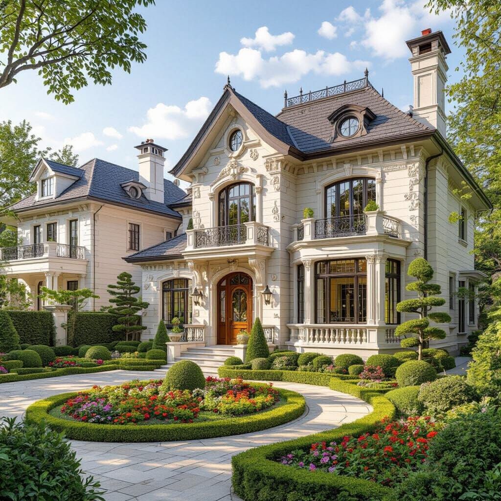 Cozy House Meets Grand Mansion: Beaux-Arts Style