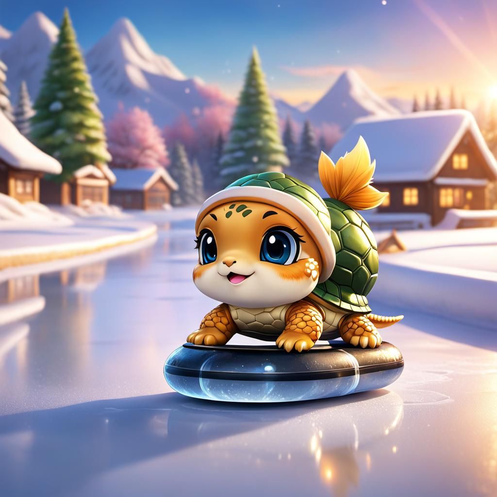 Winter Sports: Ice Tortoise Curlin'