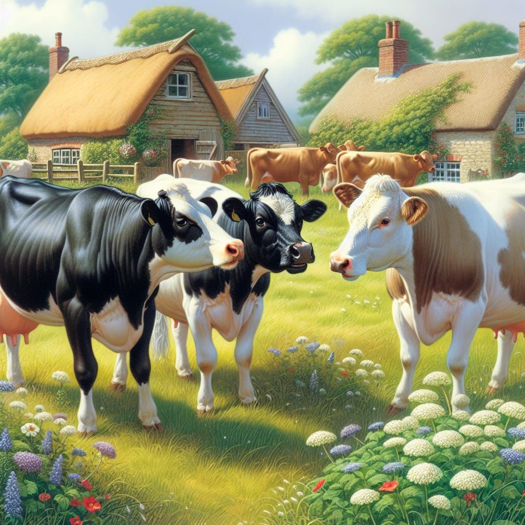 Cows in a Meadow: A Pastoral Drama