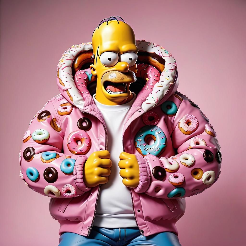 Happy Homer Simpson Donut Jacket