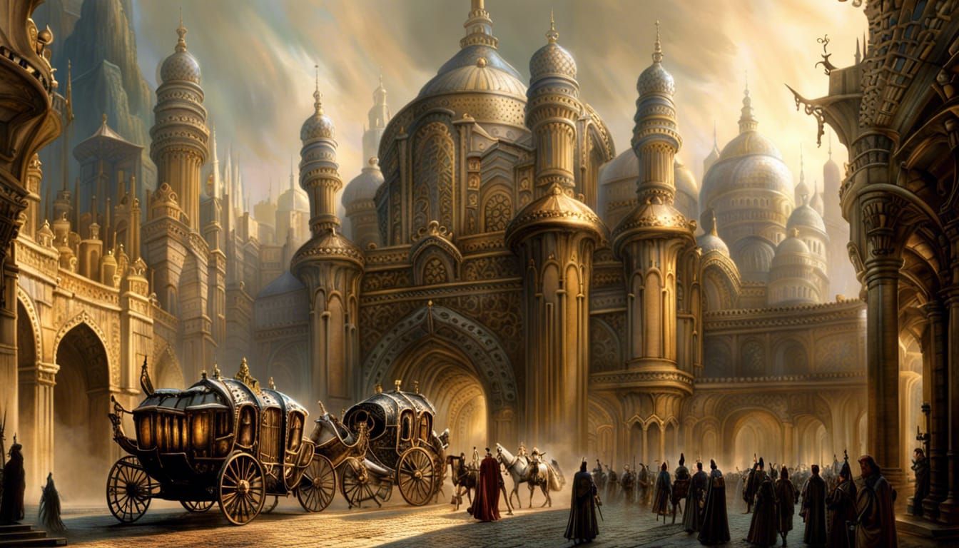 Carriage of Heroes Arrives in Fantasy City