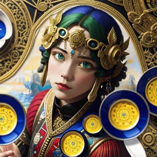 Mythical Landscape Painting in Richard Dadd Style