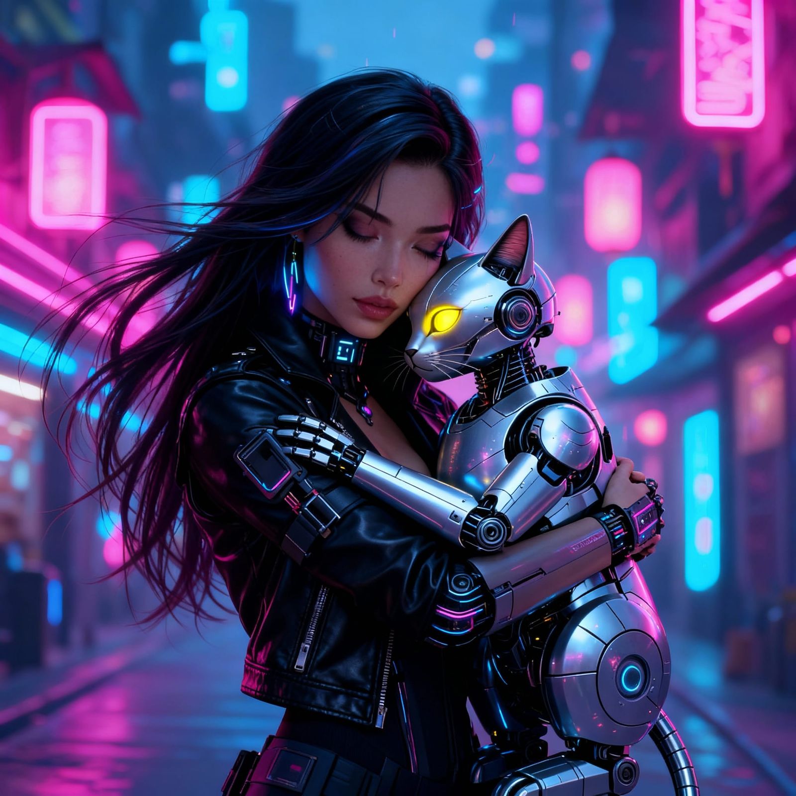 Person Hugging Beloved Cat