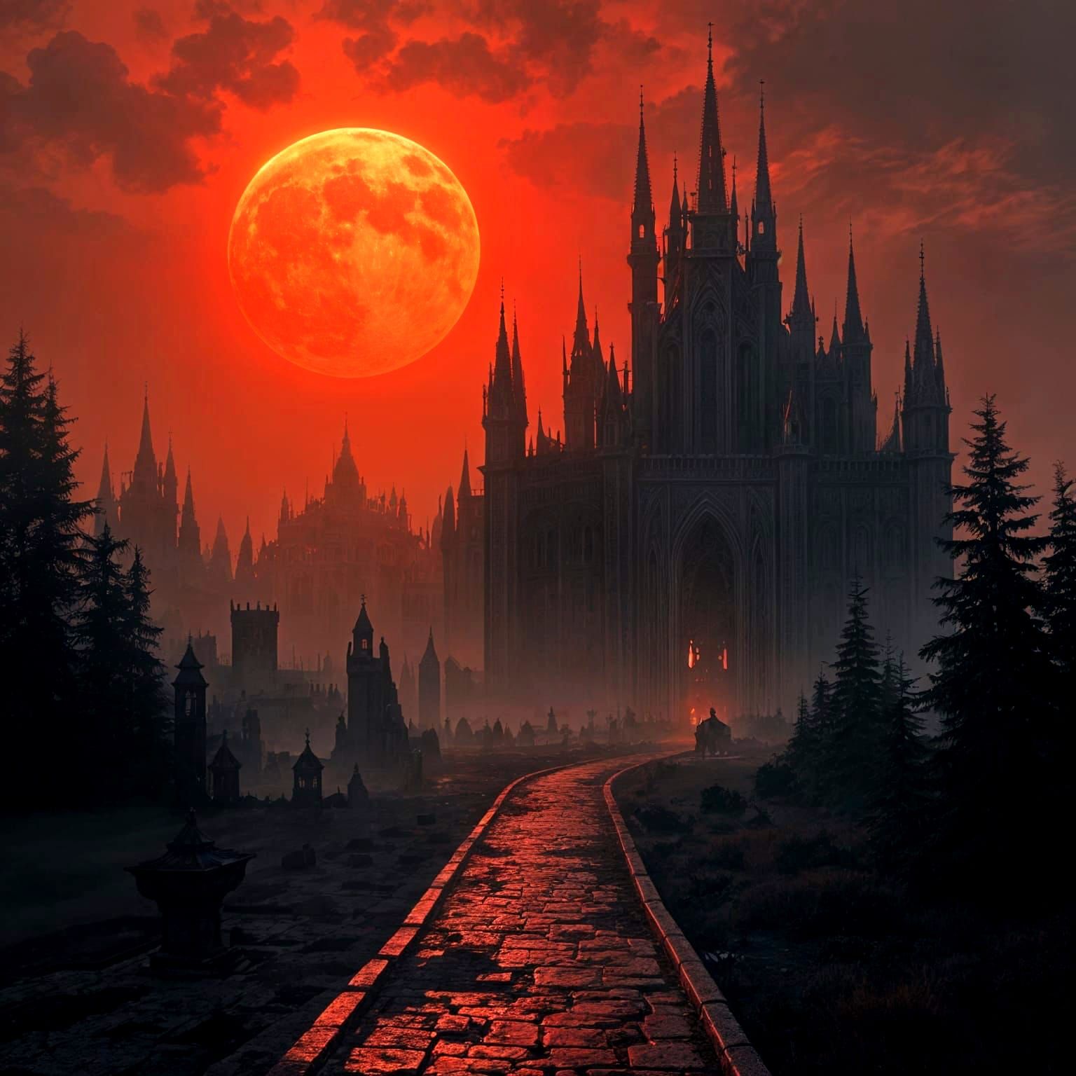 Gothic Empire Under a Red Sun