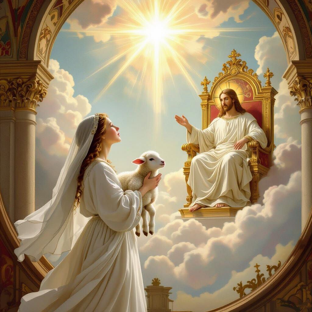 Saint Agnes Reaching for Heavenly Light