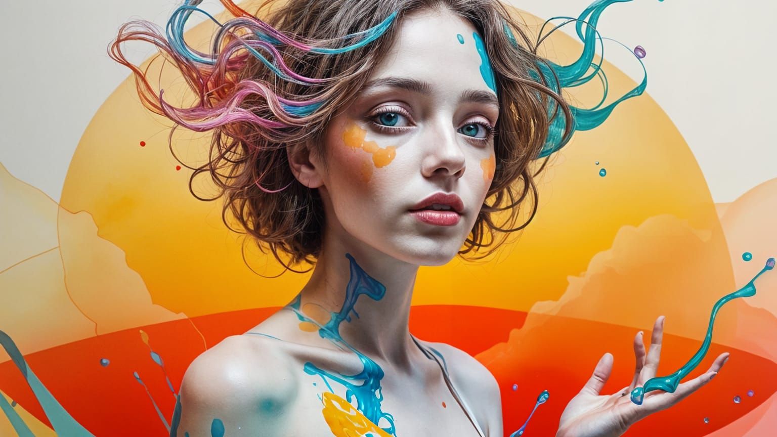 Surreal 3D Eye Art with Neurographic Flux