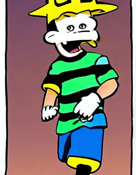 Timeless Cartoon Icon Revealed in Vibrant Digital Art