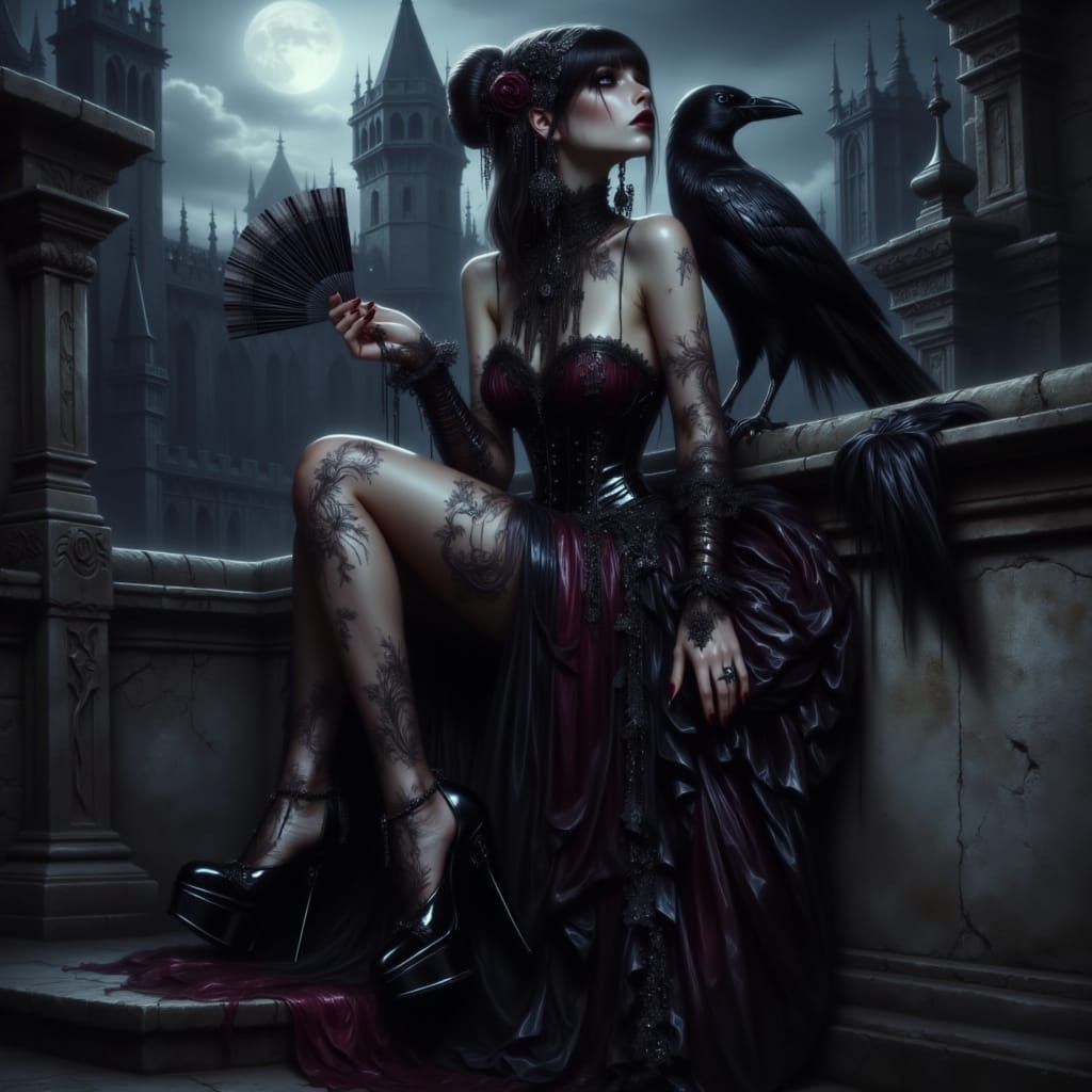 It is midnight, my black feathered friend