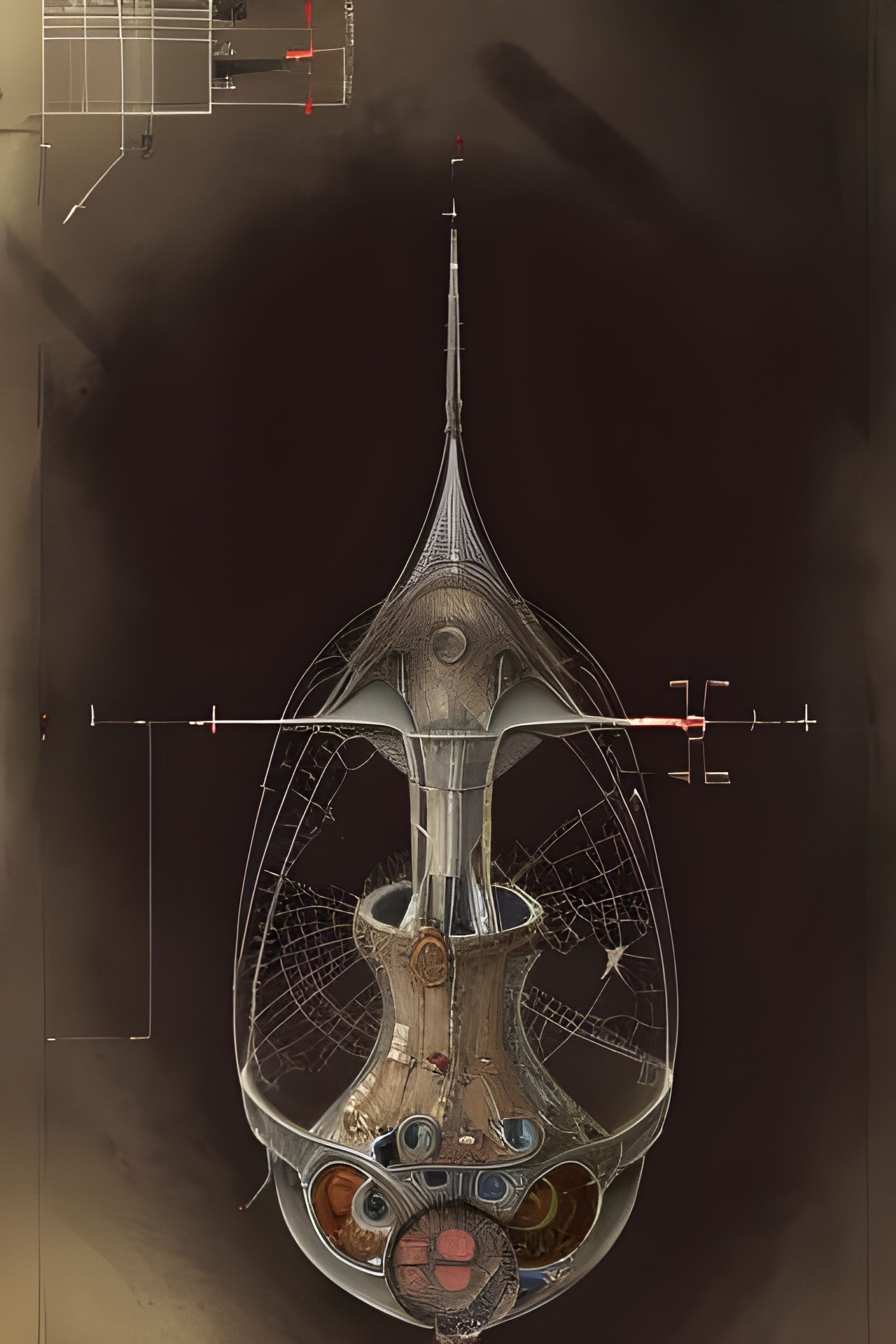 Kremlin Cross-Section: Biomechanical Blueprint Illustration
