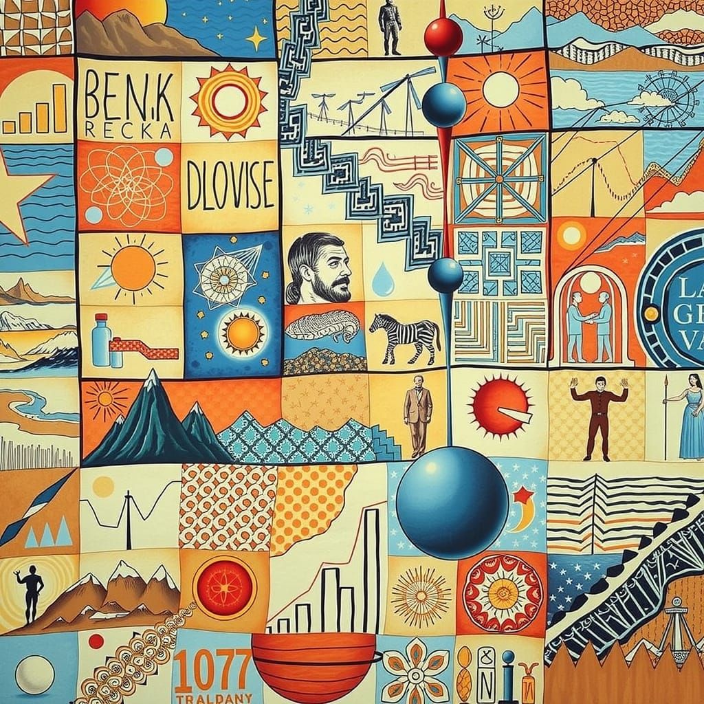 Abstract Concepts Visualized by AI