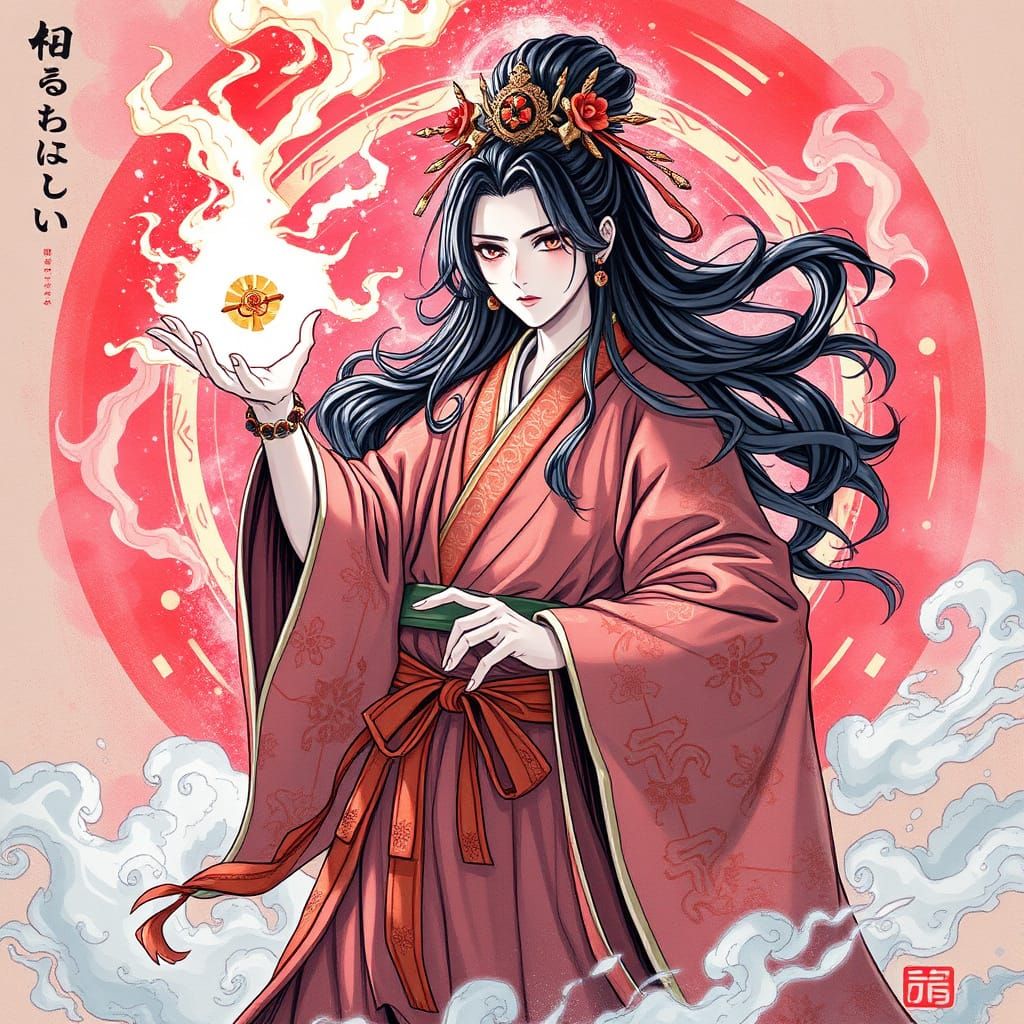 Indra Otsutsuki Summons Susanoo in Syd Mead Style