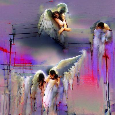 Angelic Cruelty: An AI Generated Conceptual Art