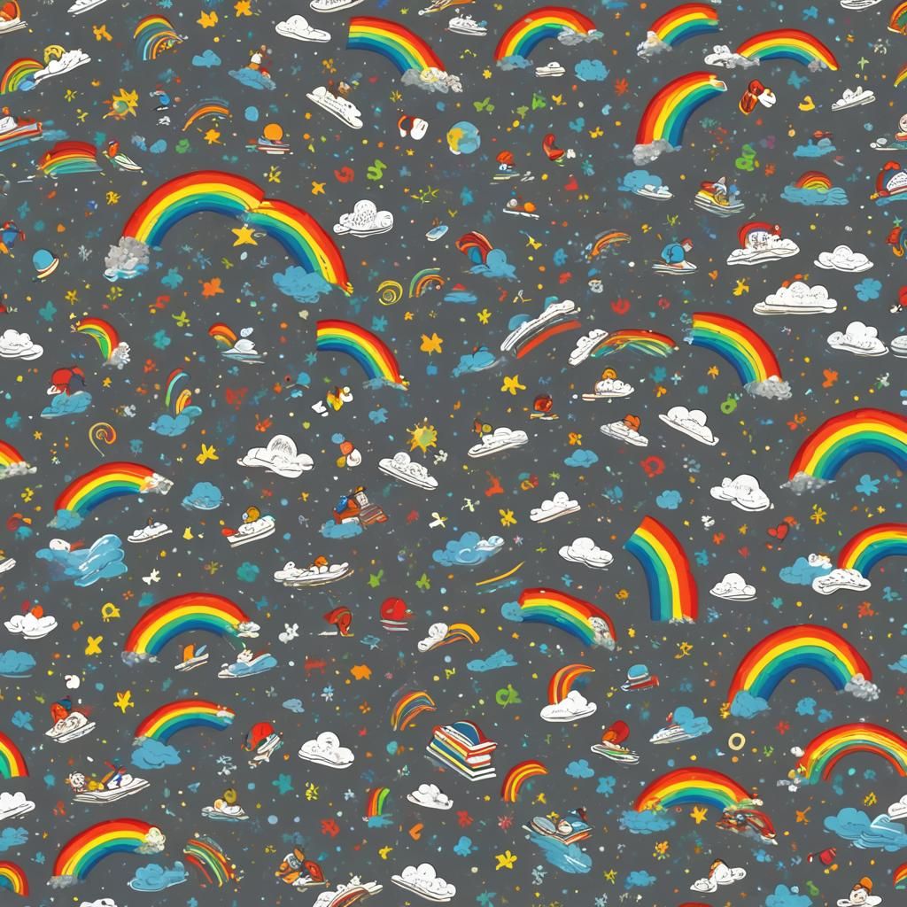 Reading Rainbow AI Image