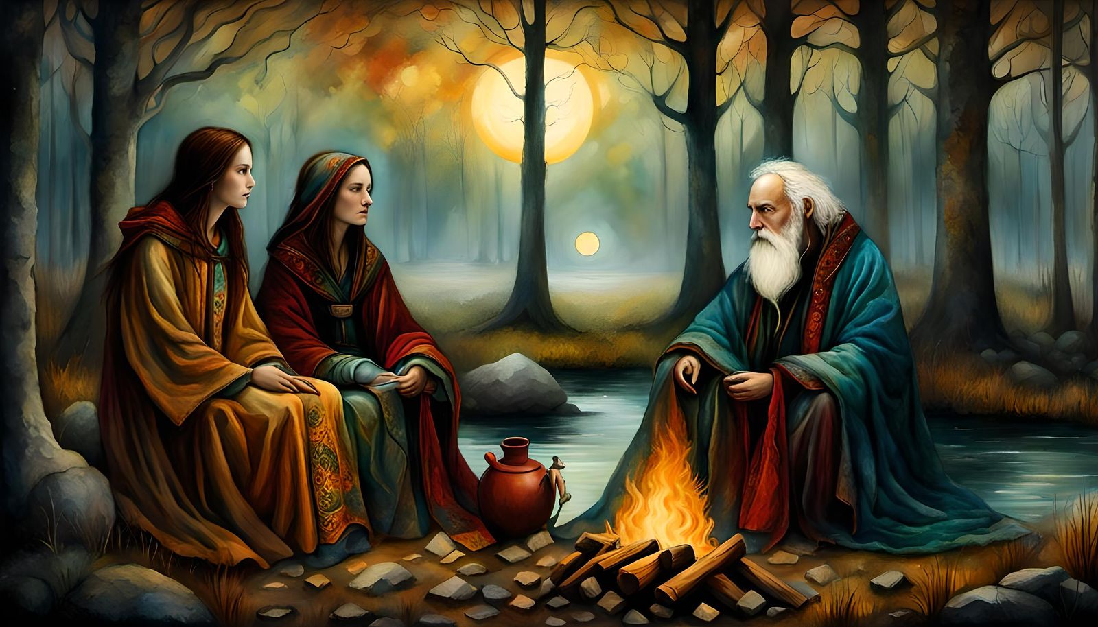 Druid explains the cycle of life and death in the grove