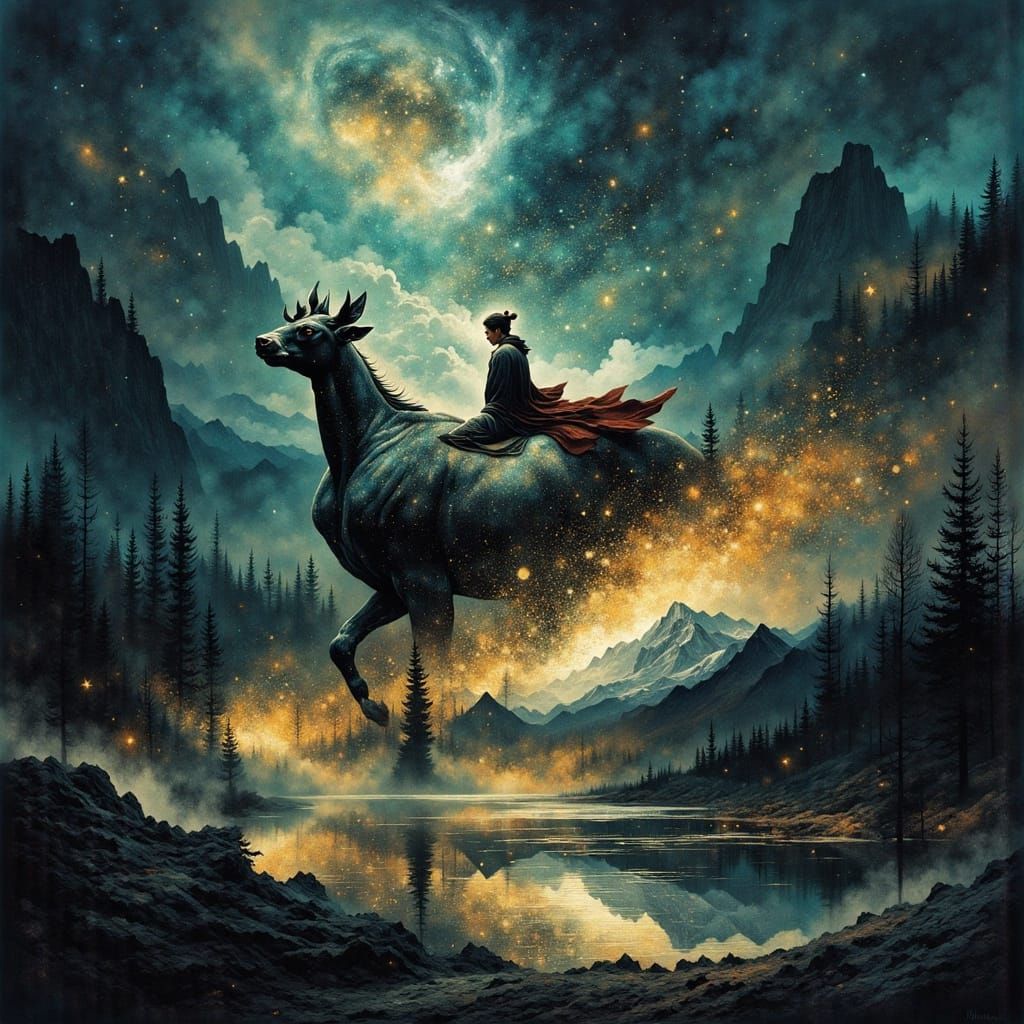 Modern Mage with Runes in Photorealistic Style