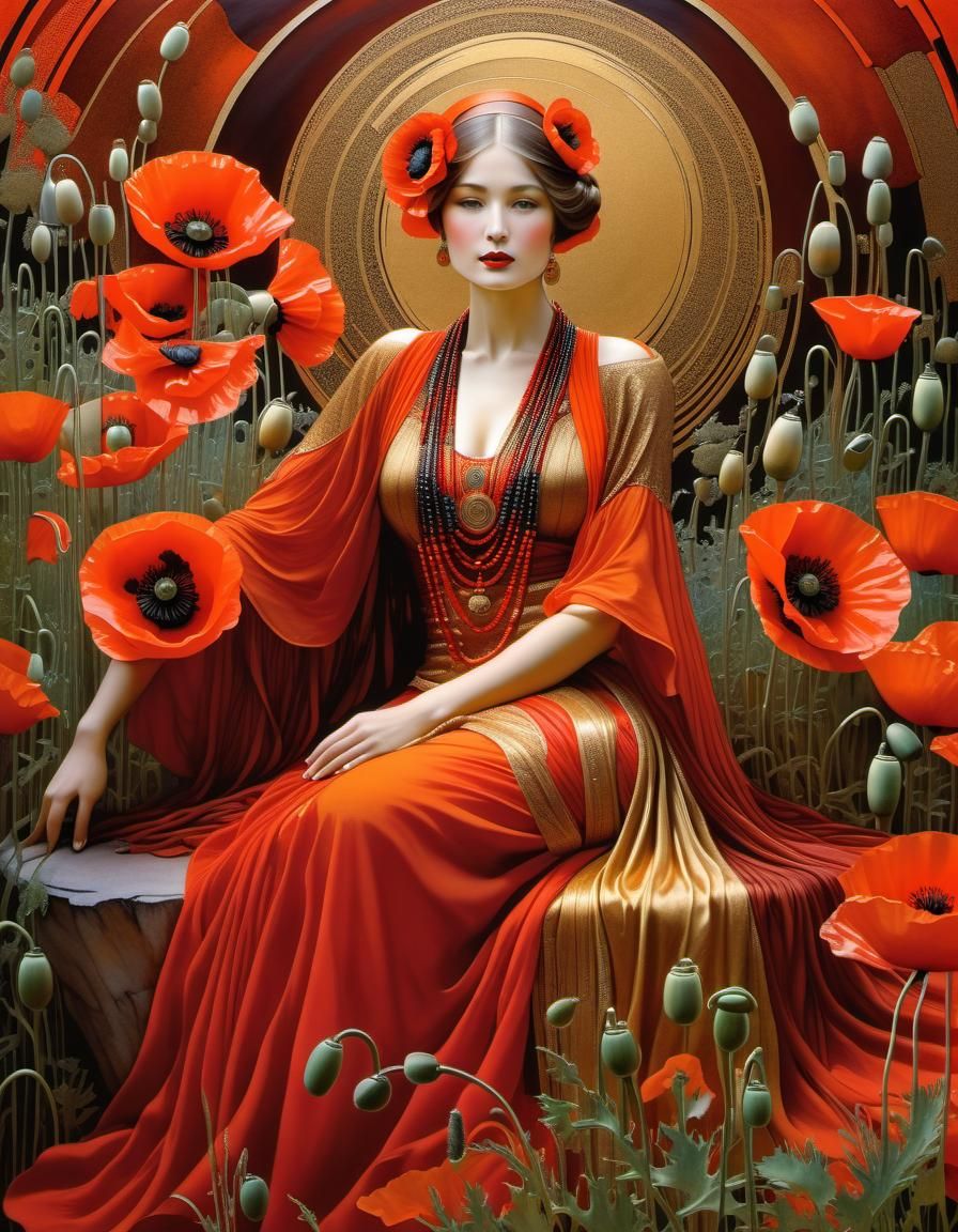 A gorgeous art deco lady